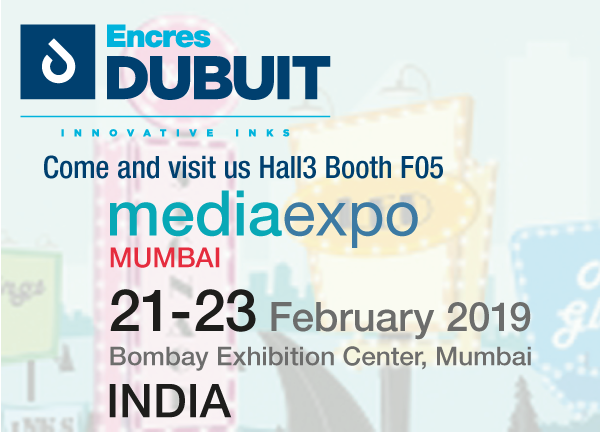 participation Encres DUBUIT media expo 2019 Mumbai